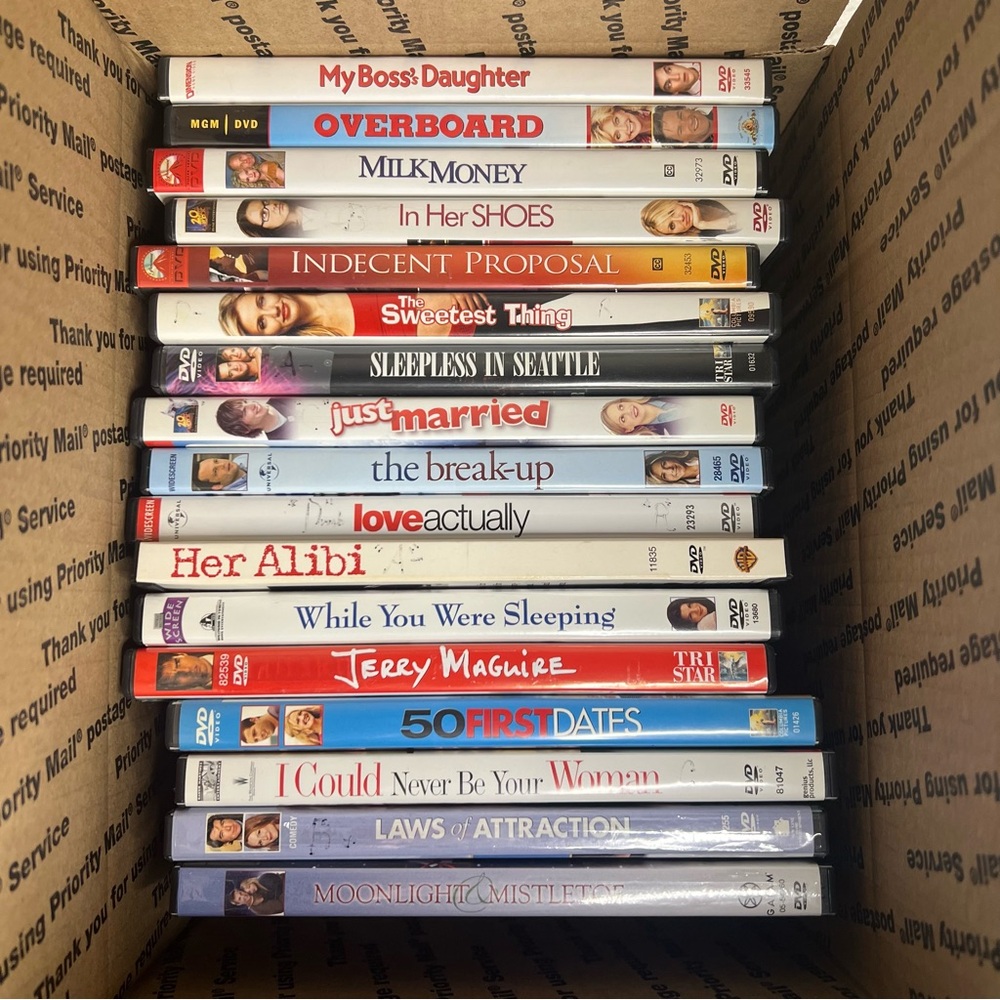 comedy/romance/drama movies dvd bundle of 31